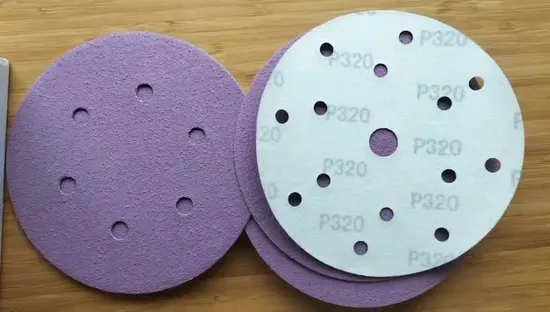 5 Inches Ceramic Abrasive Sanding Disc Purple Coated Sandpaper Polishing Automobile