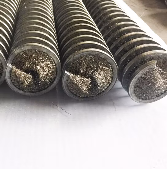 Fabricante invertido de China de descalcificación de la primavera del cepillo espiral del alambre de acero modificado para requisitos particulares